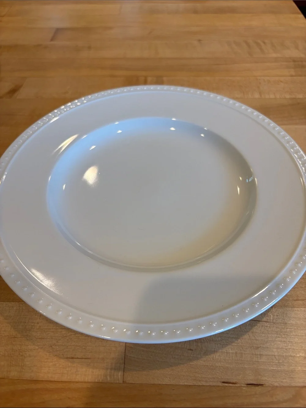 Crate&Barrel Staccato dinner plates, low bowl, salad plate, 6 of each, like new